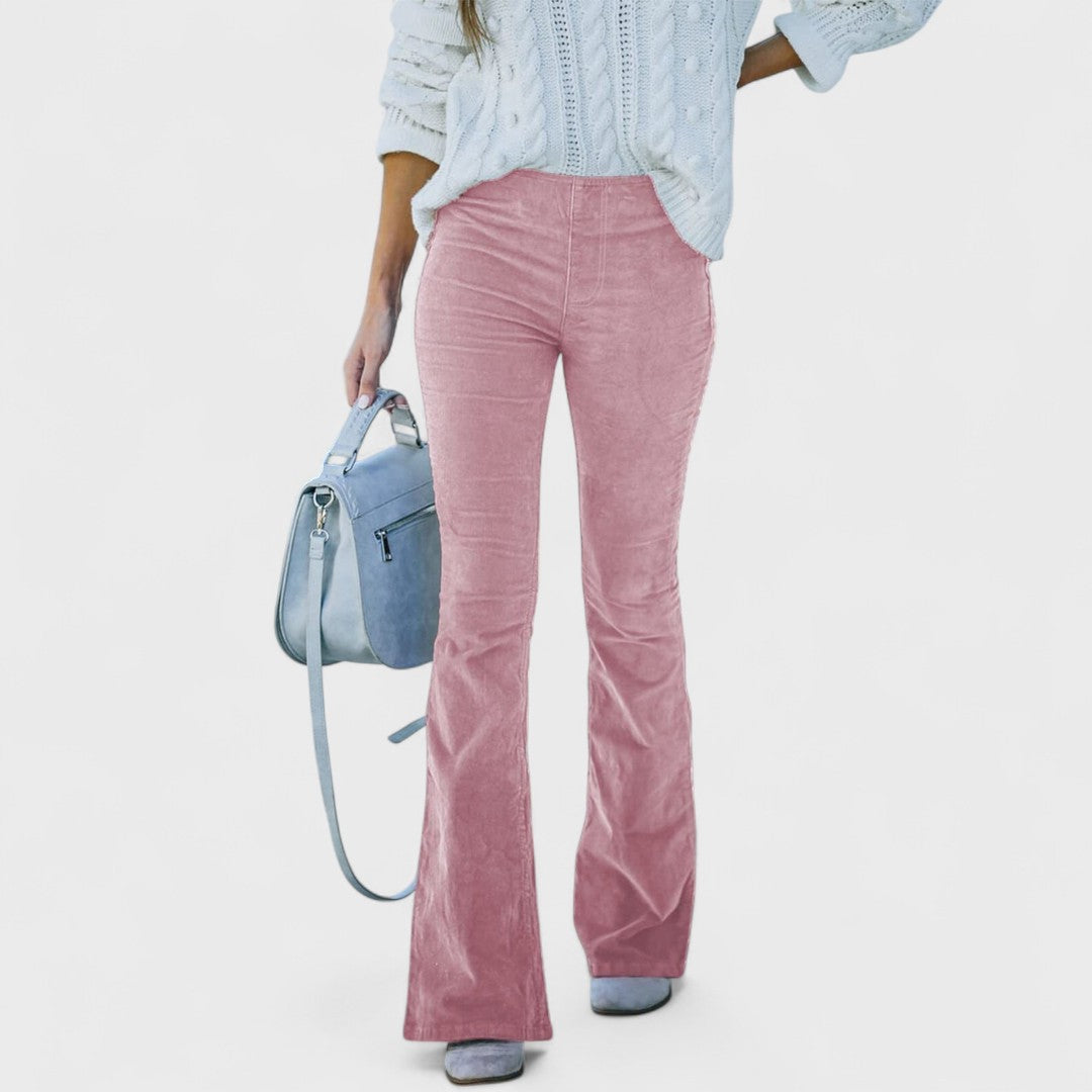 Romina™ | Pantaloni svasati in velluto a coste