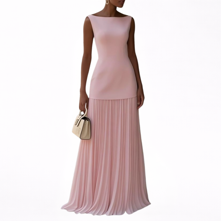 Teodora™ | Abito Maxi Plissettato