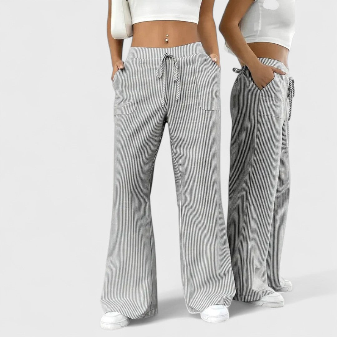 Margherita™ | Comodi pantaloni larghi con dettagli eleganti