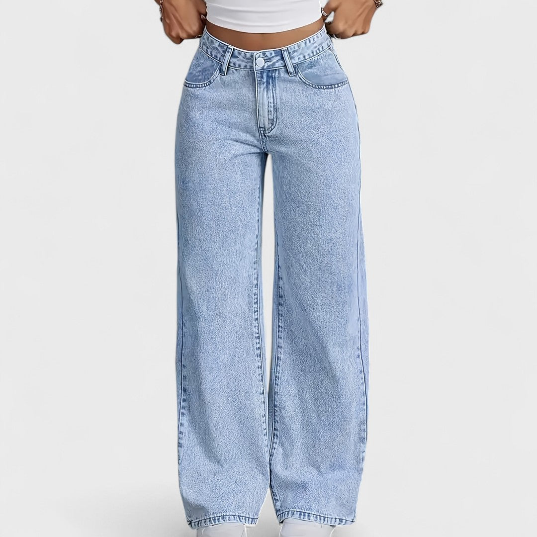 Dorotea™ | Jeans dritti larghi a gamba larga da donna