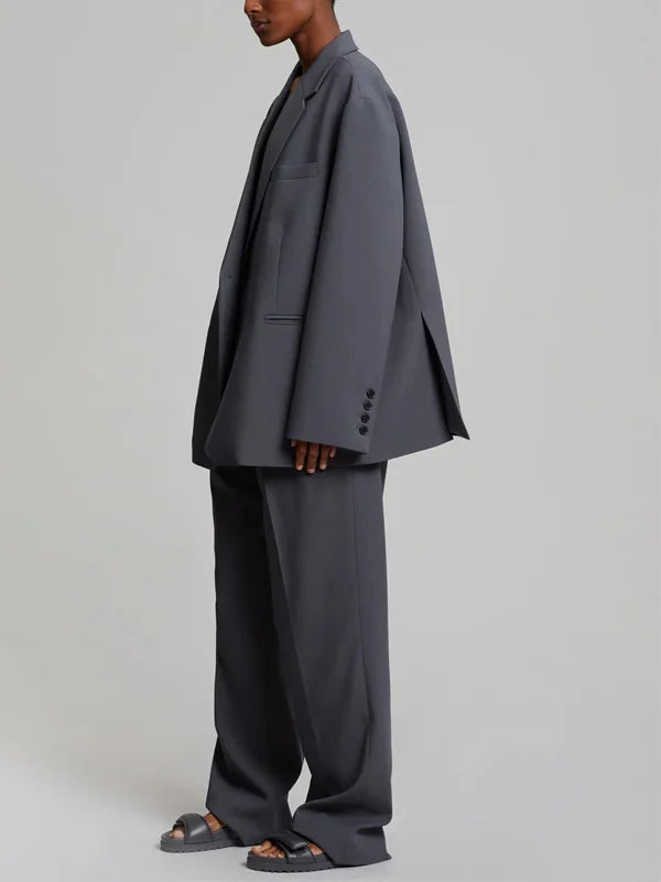 Sabrina™ | Blazer Grigio Oversize
