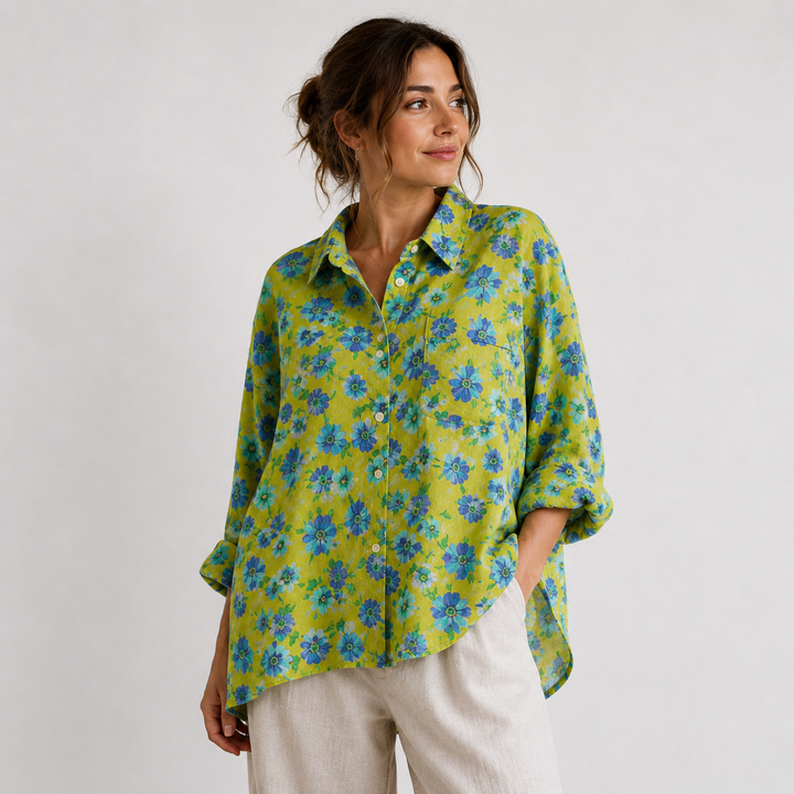 Paola™ | Blusa Estiva Elegante in Lino