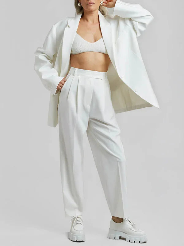 Graziella™ | Blazer Oversized Clean-Line Bianco
