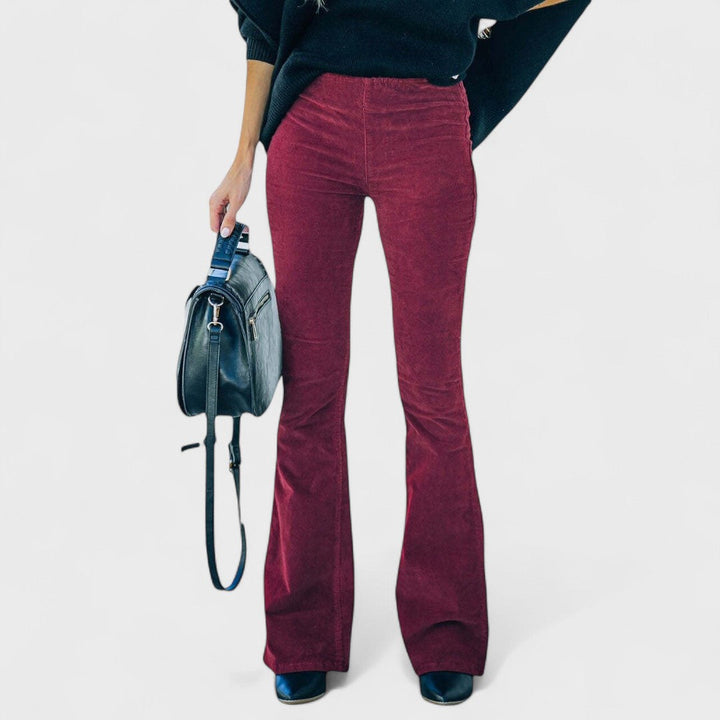 Romina™ | Pantaloni svasati in velluto a coste