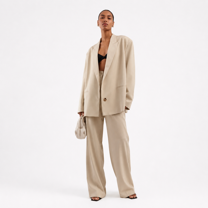 Rosalinda™ | Blazer Overdimensionato in Mistura di Lino