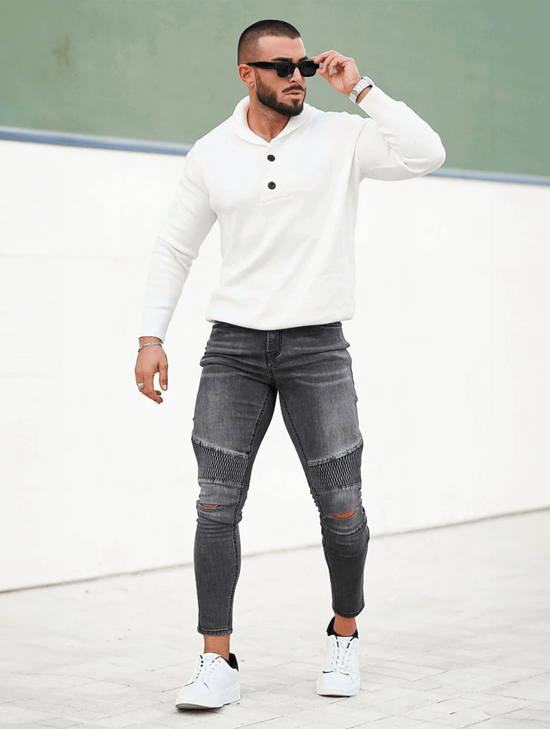 Mattia™ | Jeans Riptide Denim - Grigio