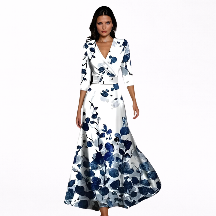 Maddalena™ | Maxi Abito Floreale Elegante