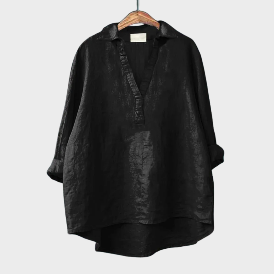 Gemma™ | Elegante Blusa Estiva in Lino