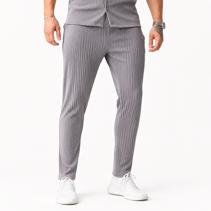 Gianluca™ | Pantaloni Riviera a Coste Grigio