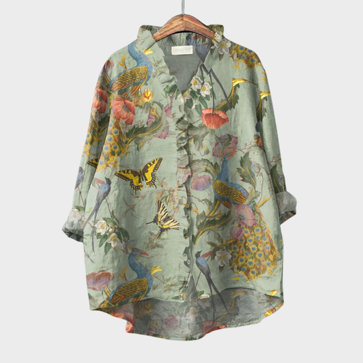 Romina™ | Elegante Camicia Estiva in Lino