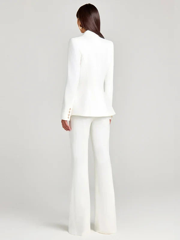 Emanuela™ | Blazer bianco a un bottone