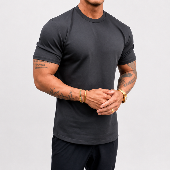 Fabrizio™ | T-Shirt Nero Sartoriale
