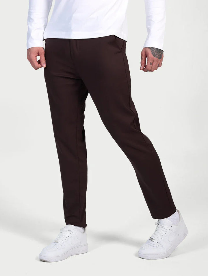 Giorgio™ | Pantaloni Astino Stretch - Marrone Scuro