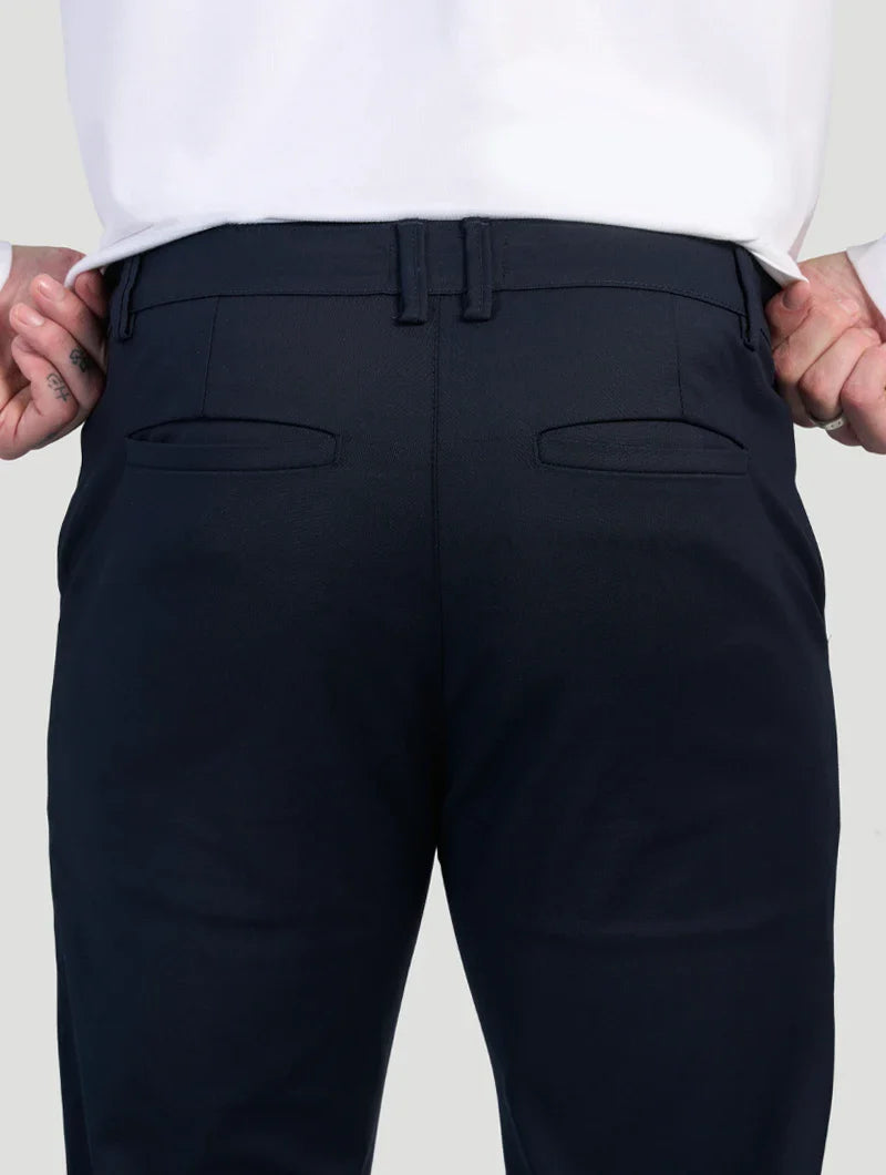 Gregorio™ | Pantaloni Astino Stretch - Blu Navy
