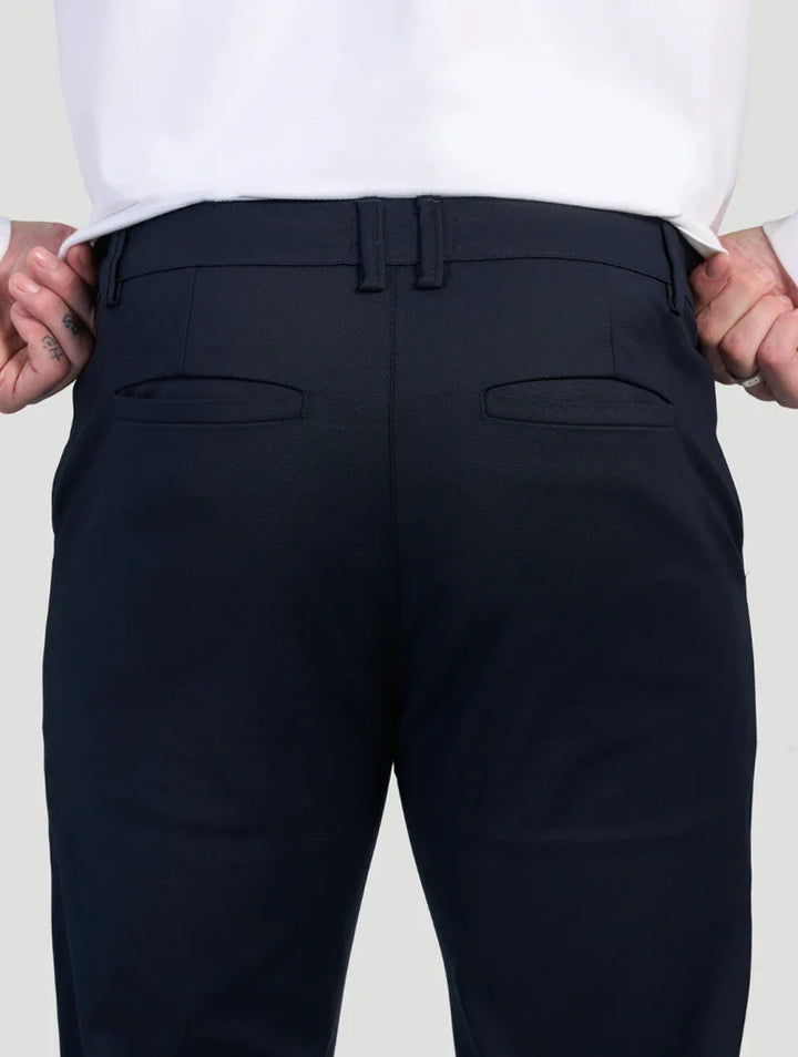 Gregorio™ | Pantaloni Astino Stretch - Blu Navy
