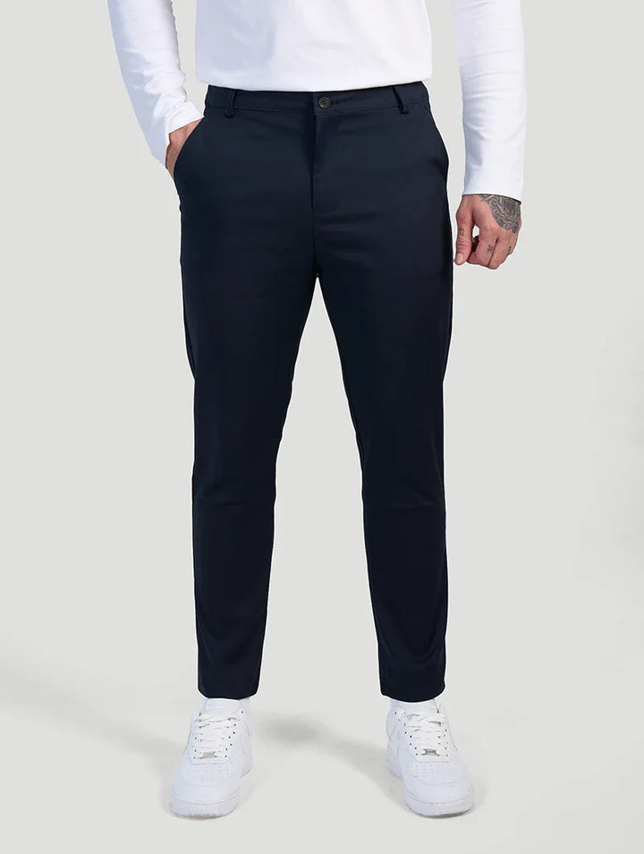 Gregorio™ | Pantaloni Astino Stretch - Blu Navy