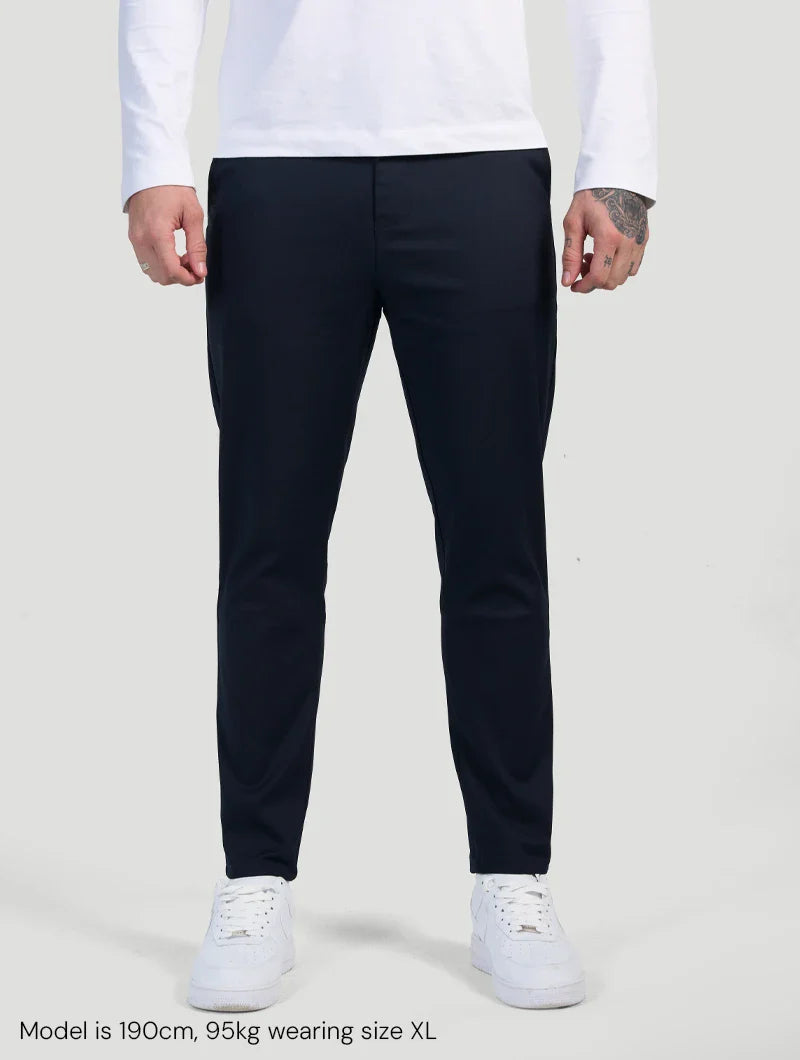 Gregorio™ | Pantaloni Astino Stretch - Blu Navy