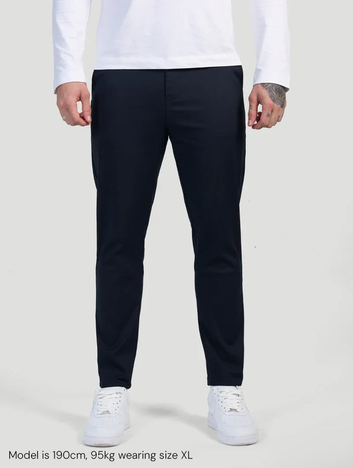Gregorio™ | Pantaloni Astino Stretch - Blu Navy