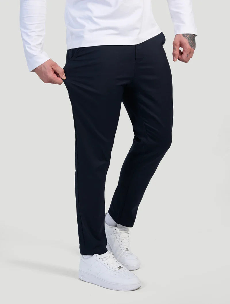 Gregorio™ | Pantaloni Astino Stretch - Blu Navy