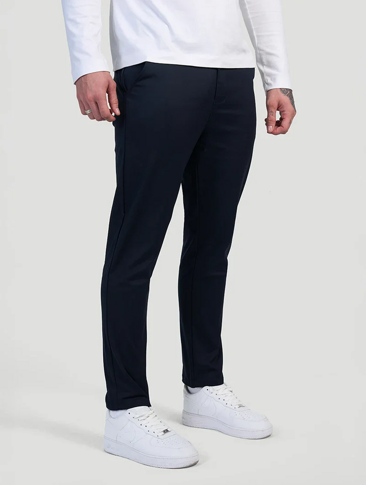 Gregorio™ | Pantaloni Astino Stretch - Blu Navy