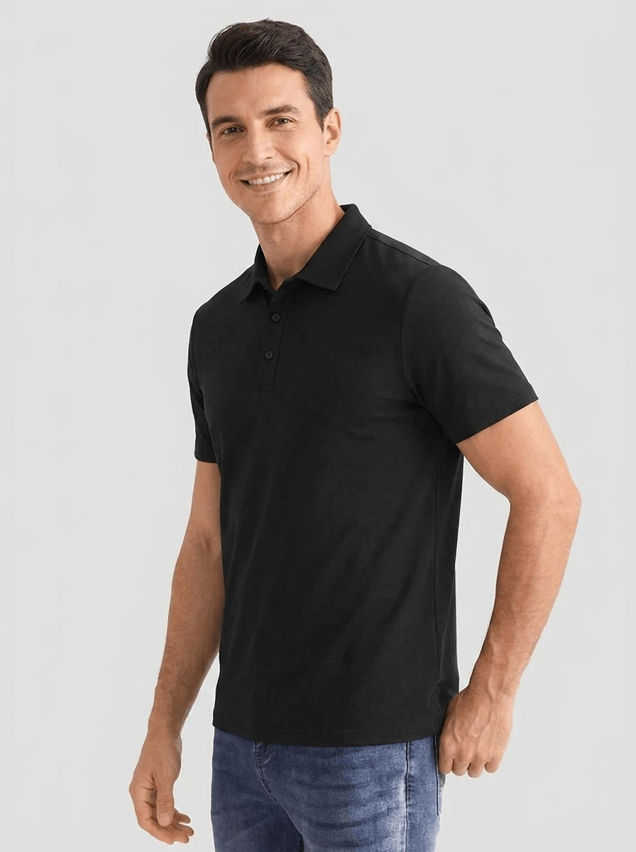 Cesare™ | Camicia Polo Dario - Nero