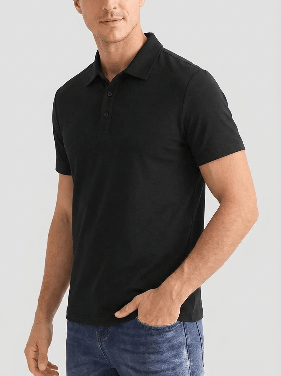 Cesare™ | Camicia Polo Dario - Nero