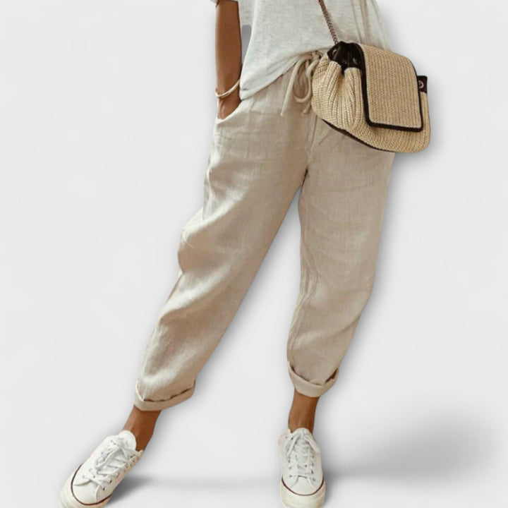 Fiordalisa™ | Pantaloni di lino alla moda e casual