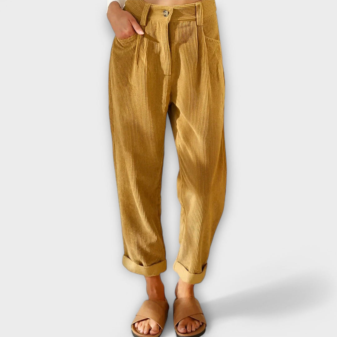 Noemi™ | Pantaloni di velluto moderni