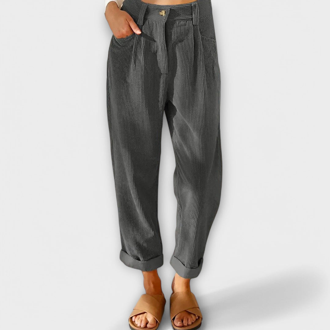 Noemi™ | Pantaloni di velluto moderni