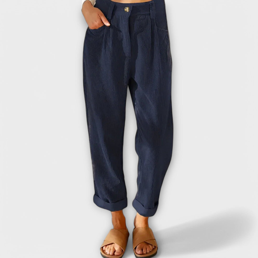 Noemi™ | Pantaloni di velluto moderni