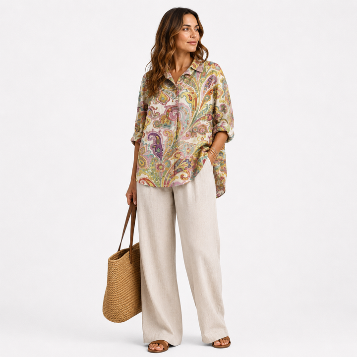 Benedetta™ | Camicia Estiva in Lino Raffinata