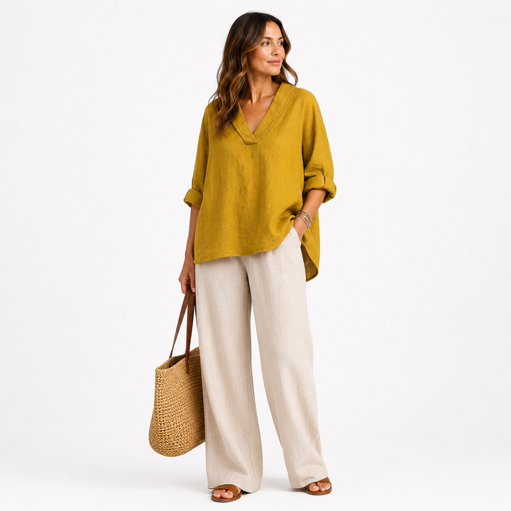 Rebecca™ | Camicia Chic in Lino