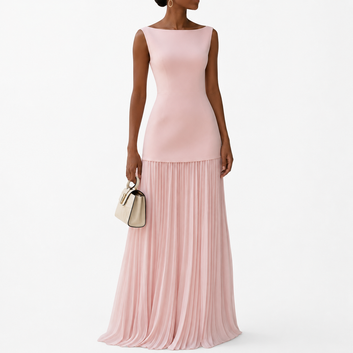 Luciana™ | Abito Maxi Plissettato