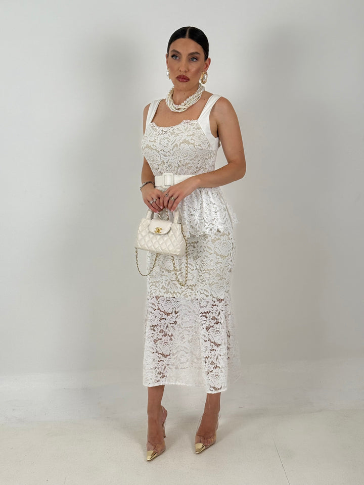 Andrea™ | Abito Midi in Pizzo