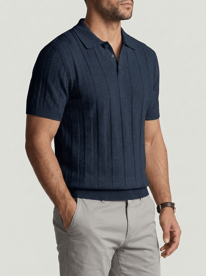 Benito™ | Polo Dante in Maglia - Blu Navy