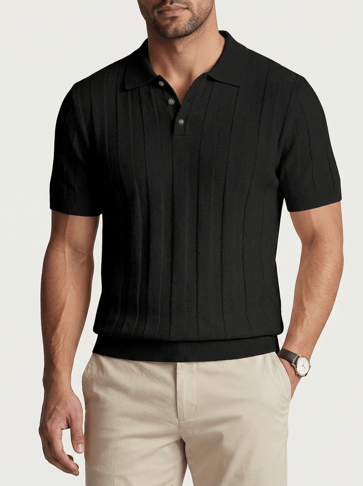 Beniamino™ | Polo Dante Knit - Nero