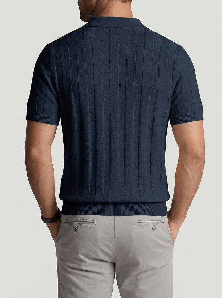 Benito™ | Polo Dante in Maglia - Blu Navy