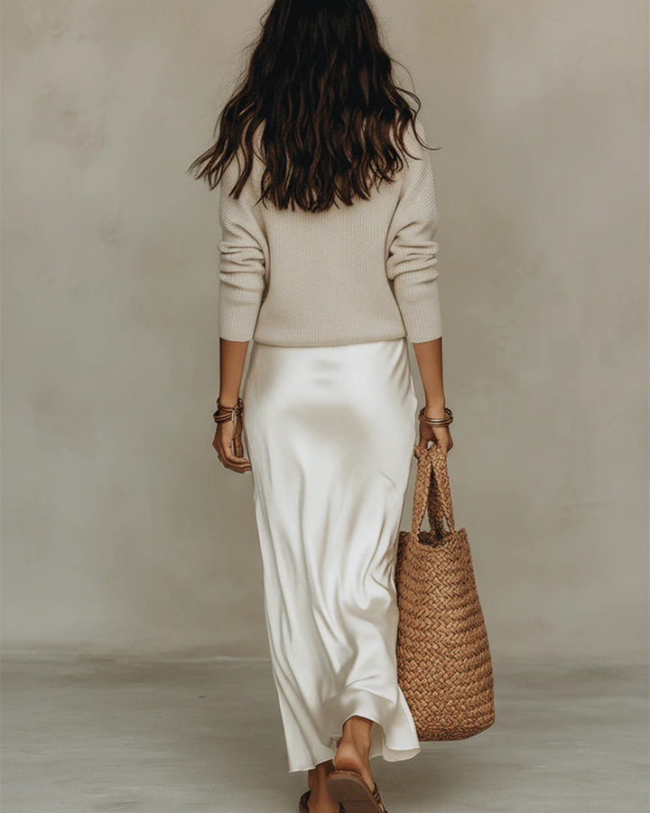 Caterinella™ | Abito Satinato Midi