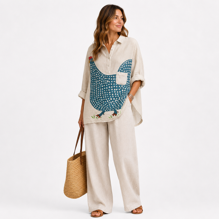 Clarissa™ | Camicia Estiva in Lino Elegante