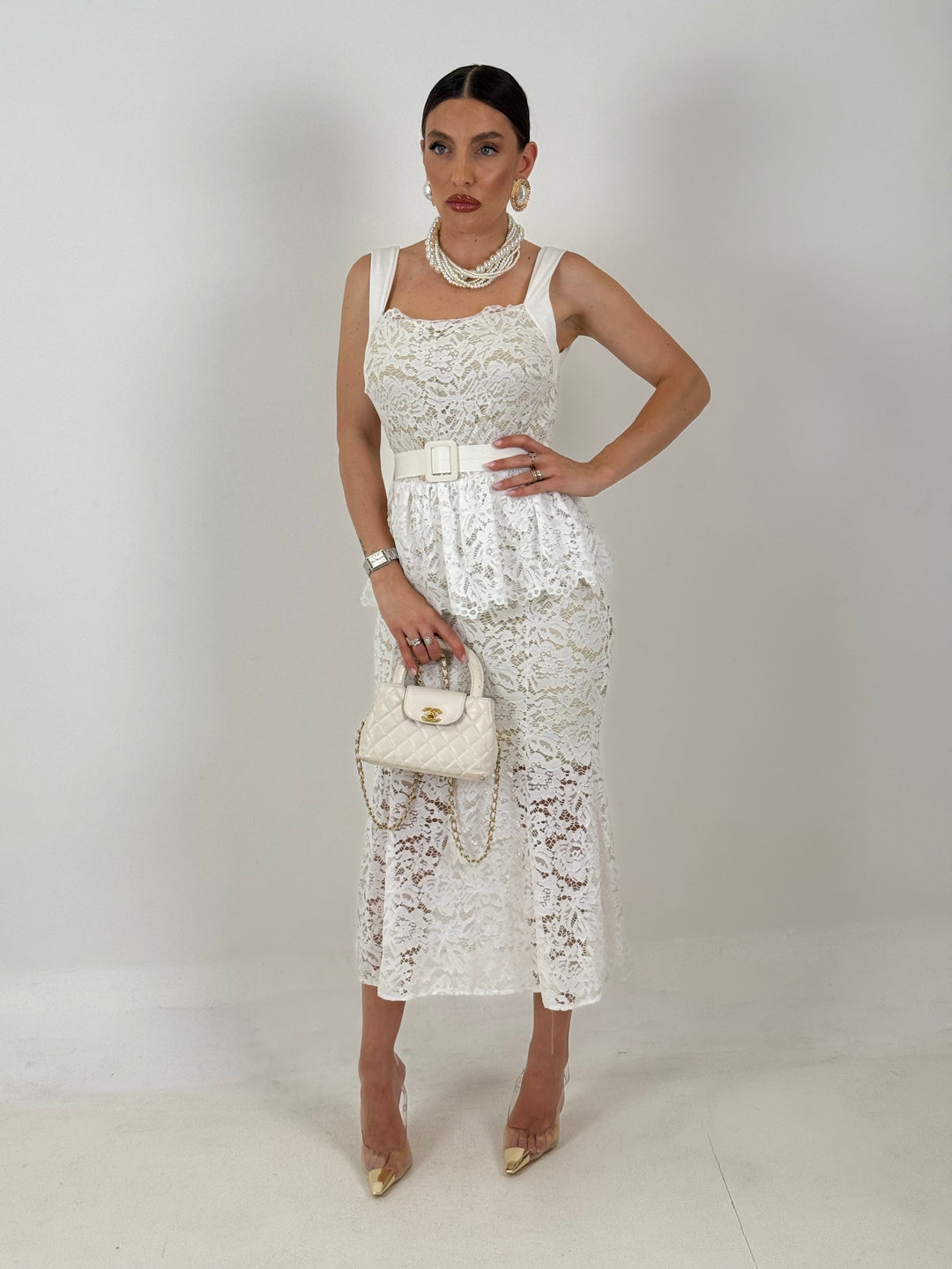Andrea™ | Abito Midi in Pizzo