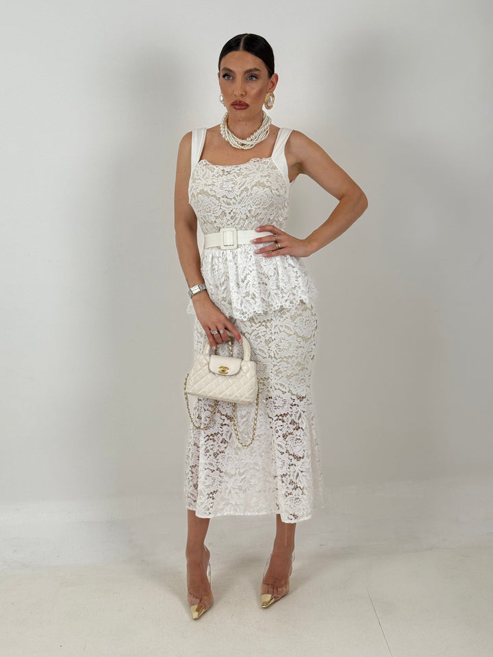 Andrea™ | Abito Midi in Pizzo