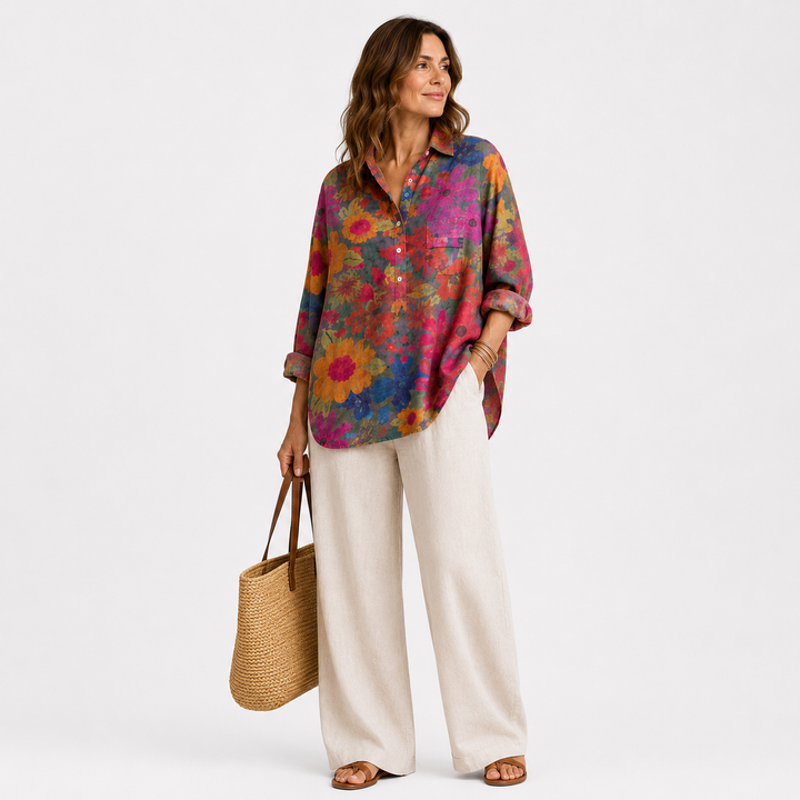 Viviana™ | Camicia Estiva in Lino Raffinata