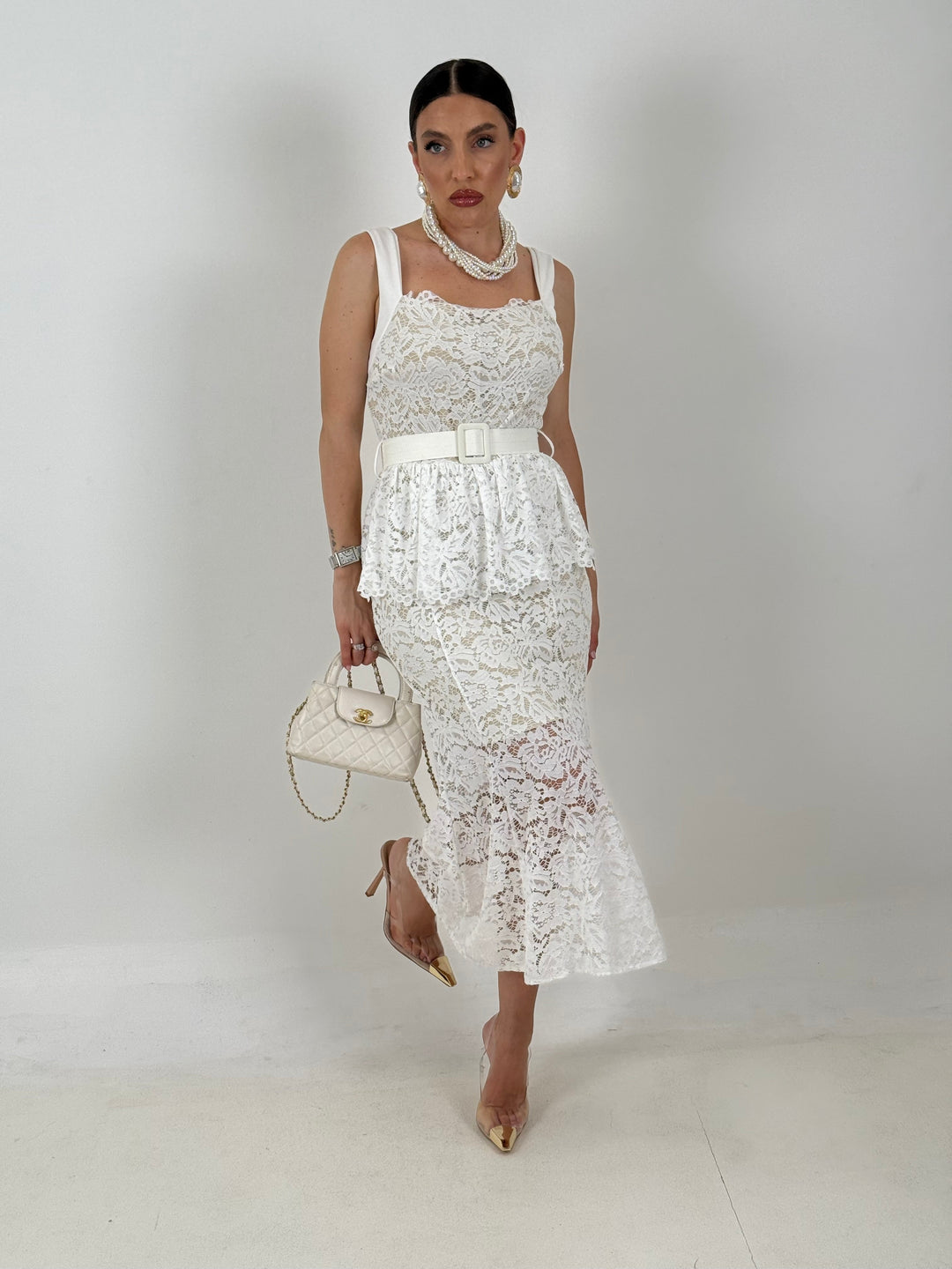 Andrea™ | Abito Midi in Pizzo