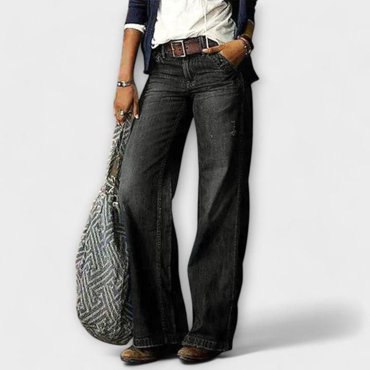 Viviana™ | Pantaloni in Denim con Gamba Larga