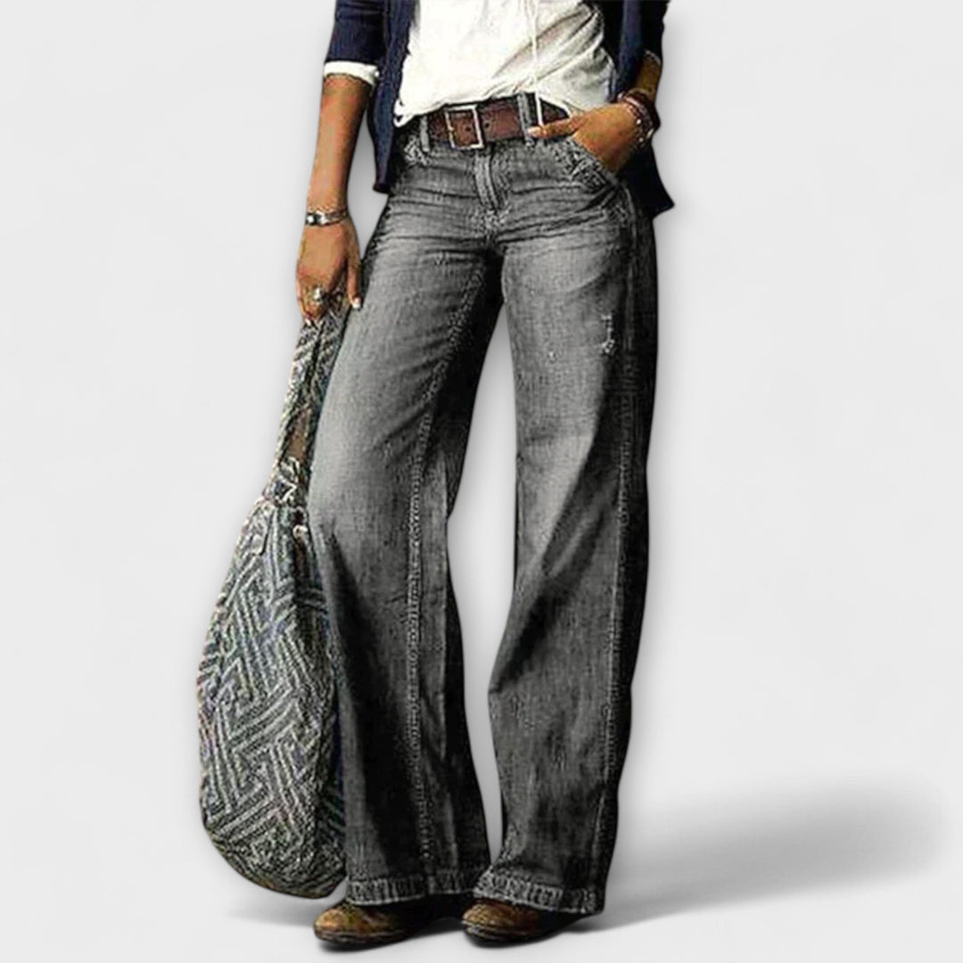 Viviana™ | Pantaloni in Denim con Gamba Larga