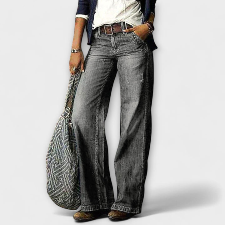 Viviana™ | Pantaloni in Denim con Gamba Larga