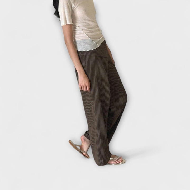 Albina™ | Pantaloni con pieghe