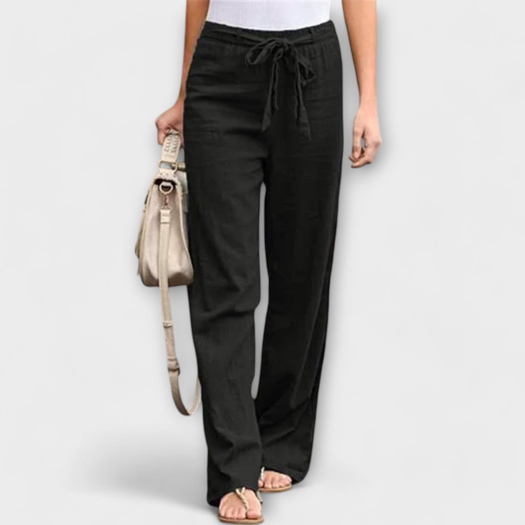 Elena Bella™ | Pantaloni in Lino Leggeri