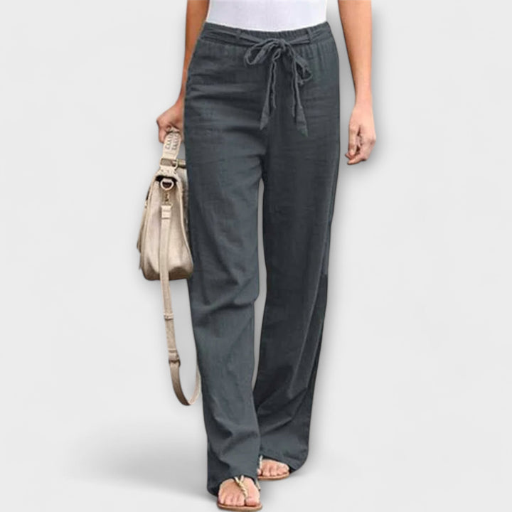 Elena Bella™ | Pantaloni in Lino Leggeri