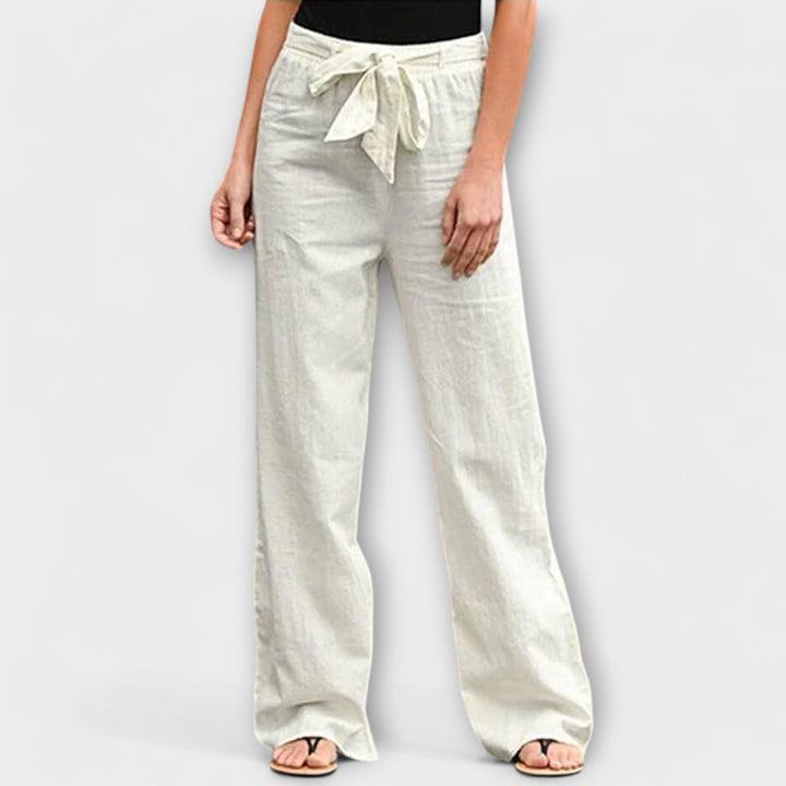 Elena Bella™ | Pantaloni in Lino Leggeri